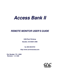 a Ver el documento Carrier-access 5395 Pearl Parkway Manual de usuario