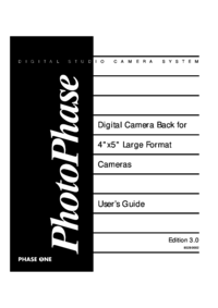 a Ver el documento Phase-one PhotoPhase 85280002 Manual de usuario
