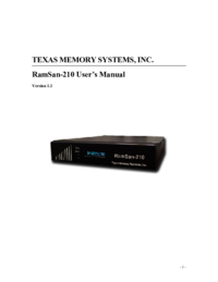a Ver el documento Texas-memory-systems RamSam-210 Manual de usuario