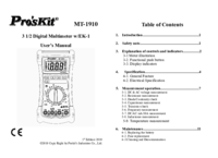 a Ver el documento Prokits-industries MT-1910 Manual de usuario
