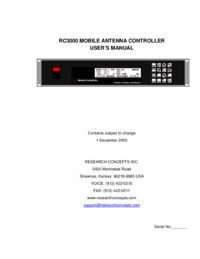 a Ver el documento Research-concepts RC3000 Manual de usuario