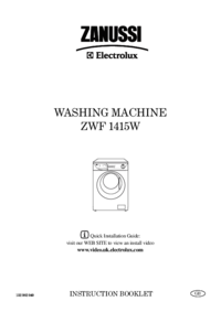 a Ver el documento Zanussi-Electrolux ZWF1415W Manual de usuario